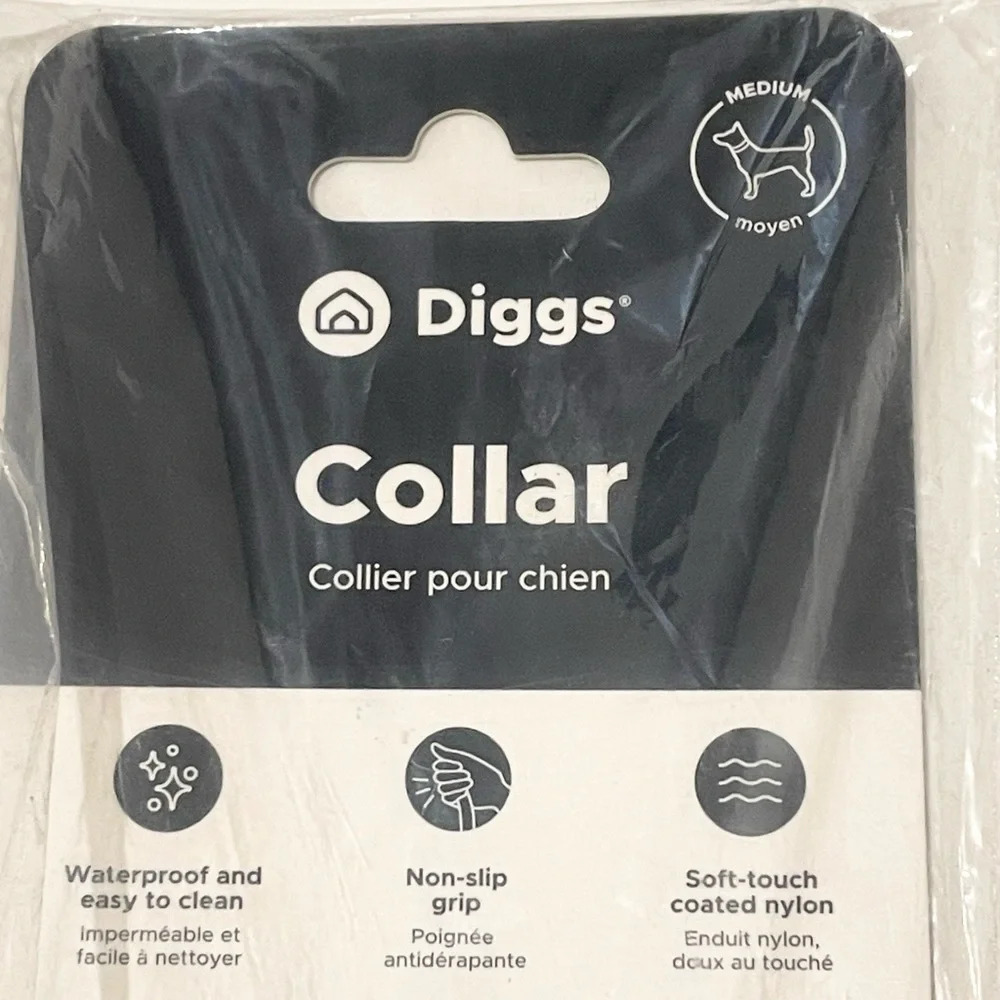 Diggs light green Waterproof Dog Collar - Medium